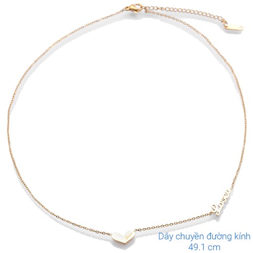 Dây Chuyền Hợp Kim Nữ Đính Đá AvaJi AVJ.N000373.00