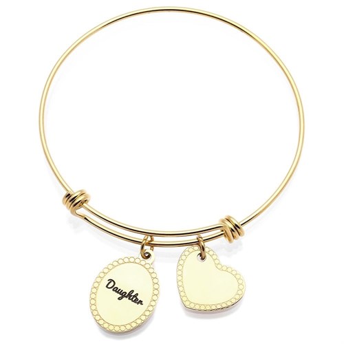 Vòng Tay Hợp Kim Nữ AvaJi AVJ.B000018.00 Màu Vàng