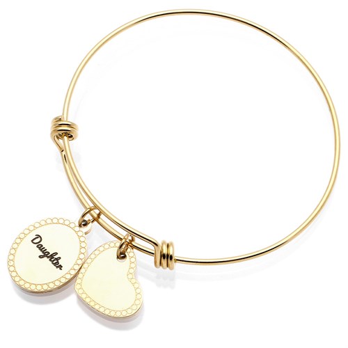 Vòng Tay Hợp Kim Nữ AvaJi AVJ.B000018.00 Màu Vàng