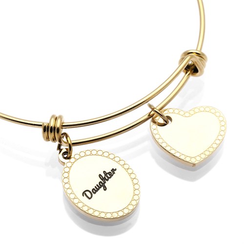 Vòng Tay Hợp Kim Nữ AvaJi AVJ.B000018.00 Màu Vàng