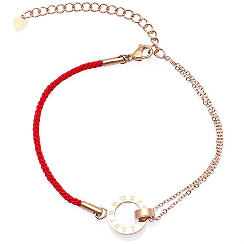 Vòng Tay Dây Đỏ Nữ AvaJi AVJ.T000068.00 Màu Vàng