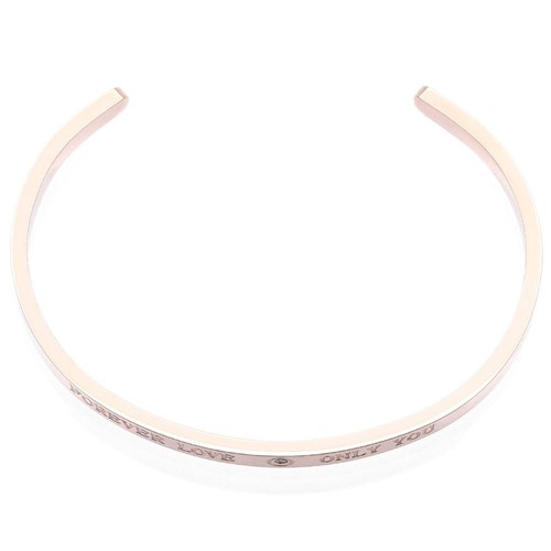 Vòng Tay Hợp Kim Nữ AvaJi AVJ.B000020.00 Màu Vàng Hồng