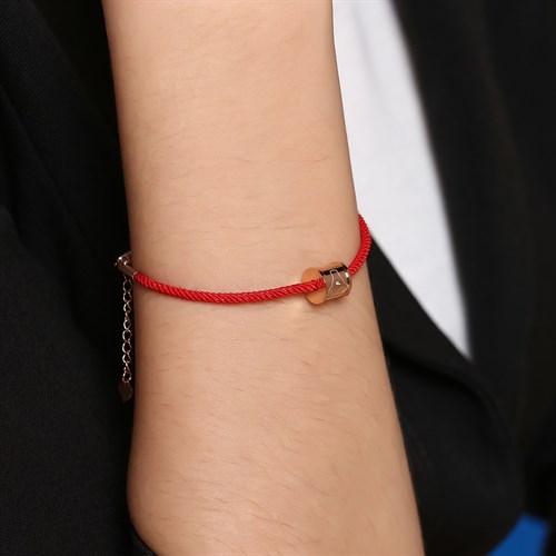 Vòng Tay Hợp Kim Nữ AvaJi AVJ.T000072.00 Màu Đỏ