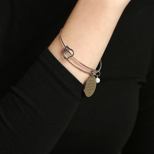 Vòng Tay Hợp Kim Nữ AvaJi AVJ.B000021.00 Màu Bạc