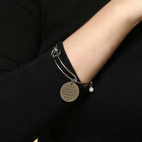 Vòng Tay Hợp Kim Nữ AvaJi AVJ.B000021.00 Màu Bạc