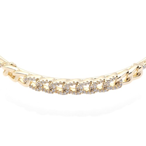 Vòng Tay Hợp Kim Nữ AvaJi Đính Đá AVJ.B000007.00 Màu Vàng