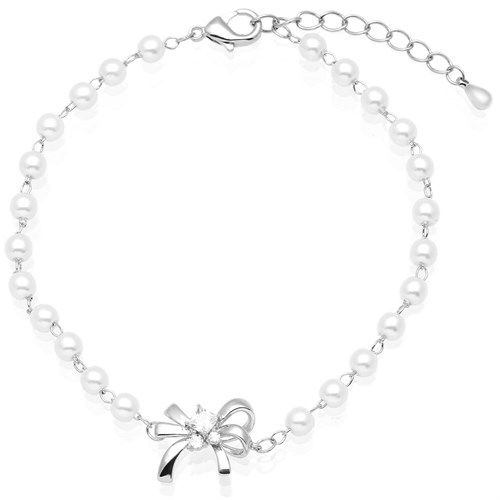 Vòng Tay Hợp Kim Nữ AvaJi Ngọc Trai AVJ.T000008.00