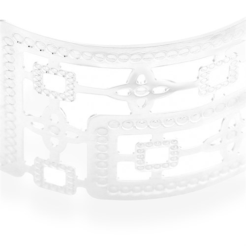 Vòng Tay Bạc Nữ Mạ Vàng Trắng AvaJi AVJ.T000100 Màu Bạc