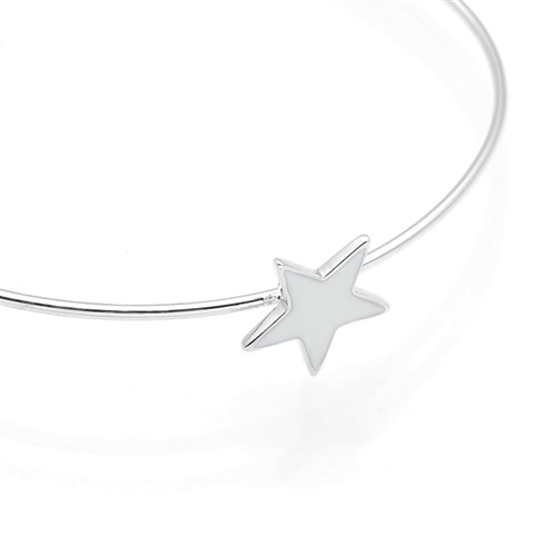 Vòng Tay Hợp Kim Nữ Đính Đá AvaJi AVJ.B000117.00 Màu Bạc