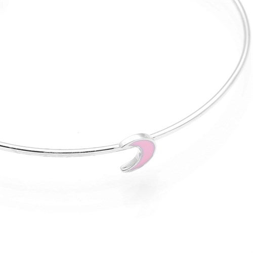 Vòng Tay Hợp Kim Nữ Đính Đá AvaJi AVJ.B000117.00 Màu Bạc