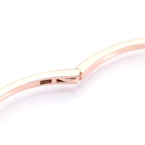 Vòng Tay Hợp Kim Nữ Đính Đá AvaJi AVJ.B000122.00 Màu Vàng Hồng