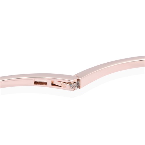 Vòng Tay Hợp Kim Nữ Đính Đá AvaJi AVJ.B000152.00 Màu Vàng Hồng