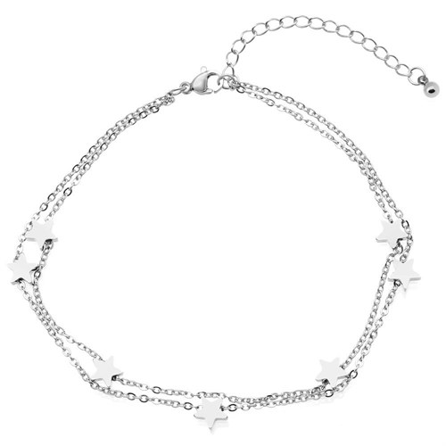 Lắc Tay Hợp Kim Nữ AvaJi AVJ.T000074.00 Màu Bạc