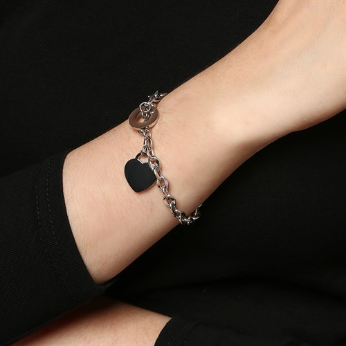 Lắc Tay Hợp Kim Nữ AvaJi AVJ.T000078.00 Màu Bạc