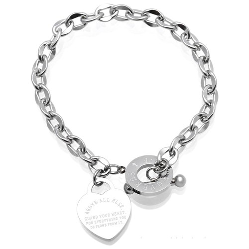 Lắc Tay Hợp Kim Nữ AvaJi AVJ.T000078.00 Màu Bạc