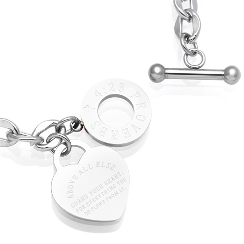 Lắc Tay Hợp Kim Nữ AvaJi AVJ.T000078.00 Màu Bạc