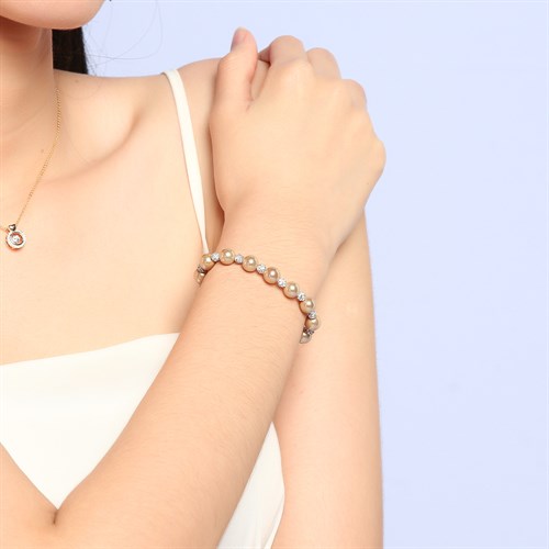 Lắc Tay Hợp Kim Nữ AvaJi AVJ.T000038.00 Màu Bạc