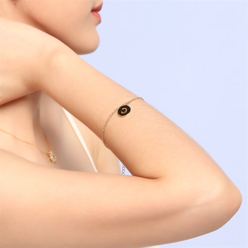 Lắc Tay Hợp Kim Nữ AvaJi AVJ.T000049.00 Màu Vàng