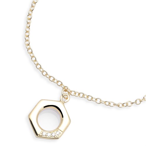 Lắc Tay Hợp Kim Nữ AvaJi AVJ.T000053.00 Màu Vàng