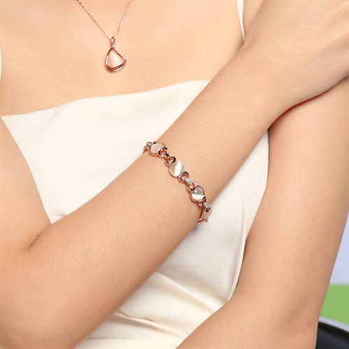 Lắc Tay Hợp Kim Nữ AvaJi AVJ.T000056.00 Màu Vàng