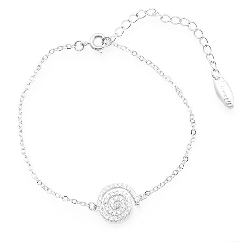 Lắc Tay Hợp Kim Nữ AvaJi AVJ.T000058.00 Màu Bạc