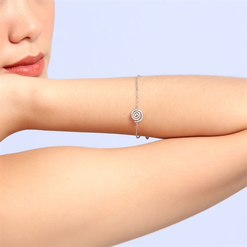 Lắc Tay Hợp Kim Nữ AvaJi AVJ.T000058.00 Màu Bạc