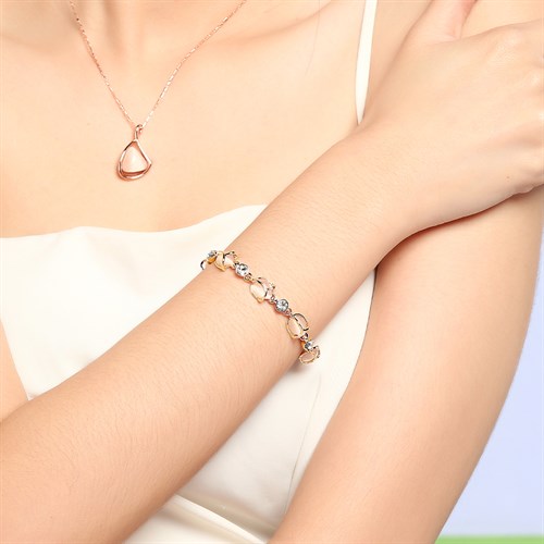 Lắc Tay Hợp Kim Nữ AvaJi AVJ.T000063.00 Màu Vàng