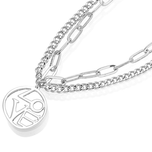 Vòng Tay Hợp Kim Nữ AvaJi AVJ.T000004.00 Màu Bạc