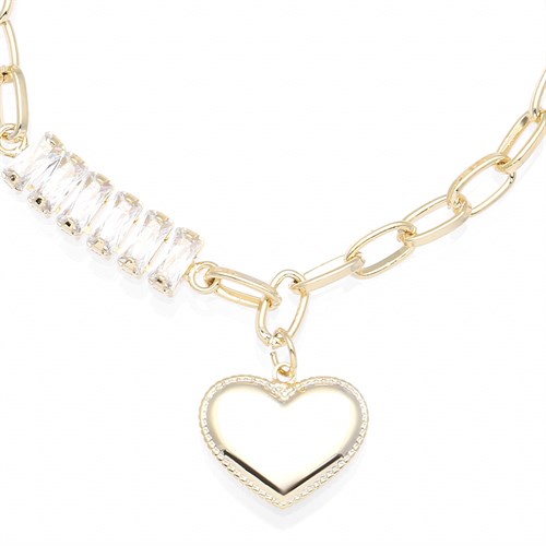 Lắc Tay Hợp Kim Nữ AvaJi Đính Đá AVJ.T000005.00 Màu Vàng