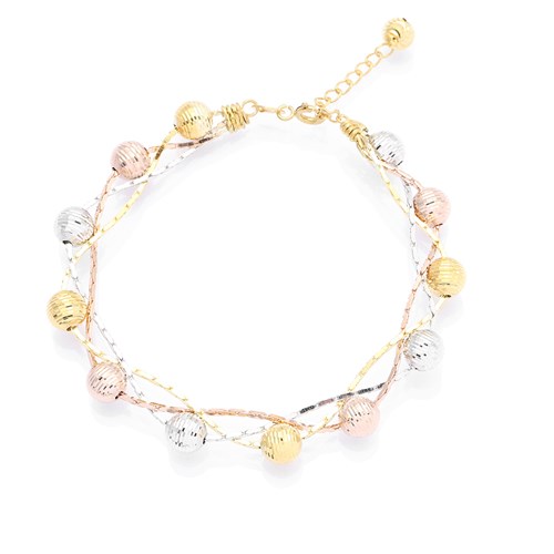 Lắc Tay Bạc Nữ Mạ Vàng 18K AvaJi AVJ.B000040 Màu Vàng