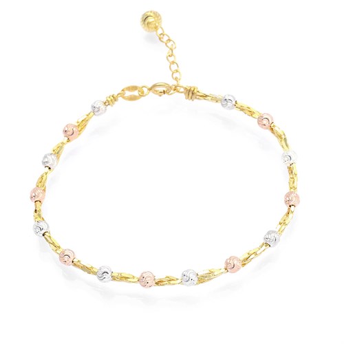 Lắc Tay Bạc Nữ Mạ Vàng 18K AvaJi AVJ.B000042 Màu Vàng