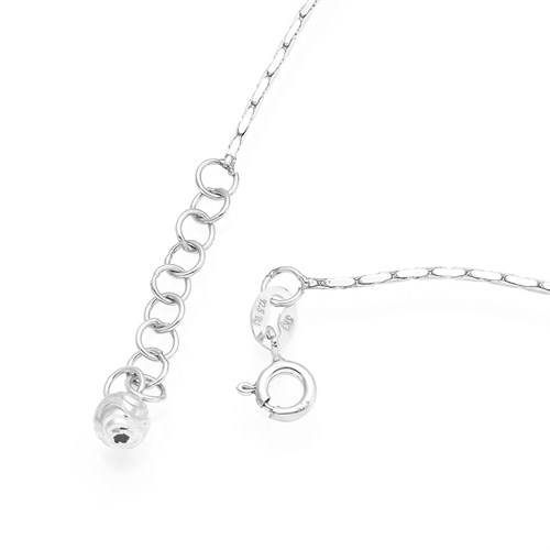 Lắc Tay Bạc Nữ Đính Đá Mạ Vàng Trắng AvaJi AVJ.B000044 Màu Bạc