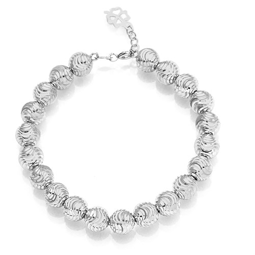 Lắc Tay Bạc Nữ Mạ Vàng Trắng AvaJi AVJ.B000059 Màu Bạc