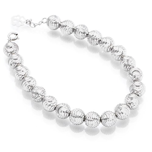 Lắc Tay Bạc Nữ Mạ Vàng Trắng AvaJi AVJ.B000059 Màu Bạc