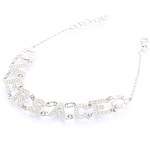 Lắc Tay Bạc Nữ Đính Đá Mạ Vàng Trắng AvaJi AVJ.B000086 Màu Bạc