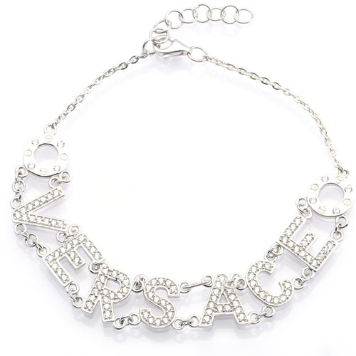 Lắc Tay Bạc Nữ Đính Đá Mạ Vàng Trắng AvaJi AVJ.B000086 Màu Bạc