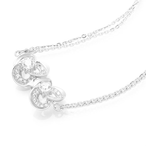 Lắc Tay Bạc Nữ Đính Đá Mạ Vàng Trắng AvaJi AVJ.B000088 Màu Bạc