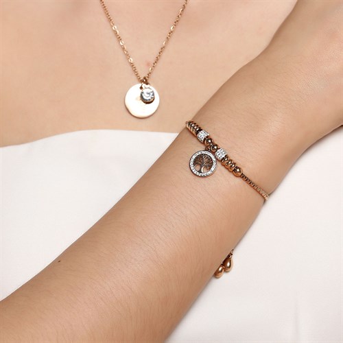 Vòng Tay Dạng Charm Hợp Kim Nữ AvaJi AVJ.C000004.00 Màu Vàng