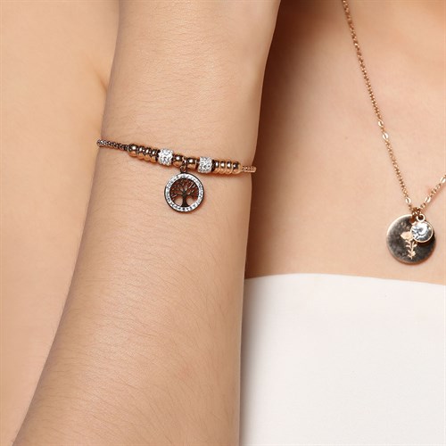 Vòng Tay Dạng Charm Hợp Kim Nữ AvaJi AVJ.C000004.00 Màu Vàng