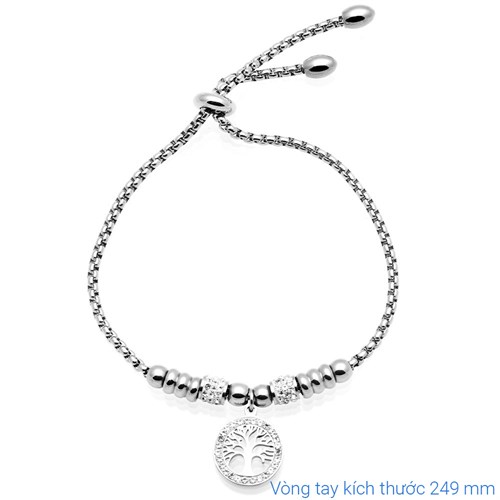 Vòng Tay Dạng Charm Hợp Kim Nữ AvaJi AVJ.C000005.00 Màu Bạc