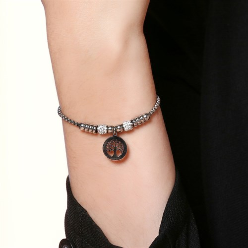 Vòng Tay Dạng Charm Hợp Kim Nữ AvaJi AVJ.C000005.00 Màu Bạc