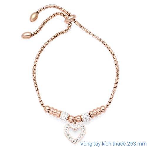 Vòng Tay Dạng Charm Hợp Kim Nữ AvaJi AVJ.C000007.00 Màu Vàng