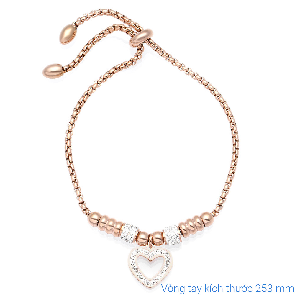 Vòng Tay Dạng Charm Hợp Kim Nữ AvaJi AVJ.C000007.00 Màu Vàng