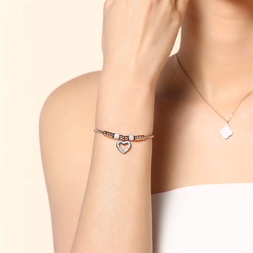 Vòng Tay Dạng Charm Hợp Kim Nữ AvaJi AVJ.C000007.00 Màu Vàng