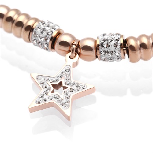 Vòng Tay Dạng Charm Hợp Kim Nữ AvaJi AVJ.C000009.00 Màu Vàng