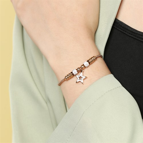 Vòng Tay Dạng Charm Hợp Kim Nữ AvaJi AVJ.C000009.00 Màu Vàng