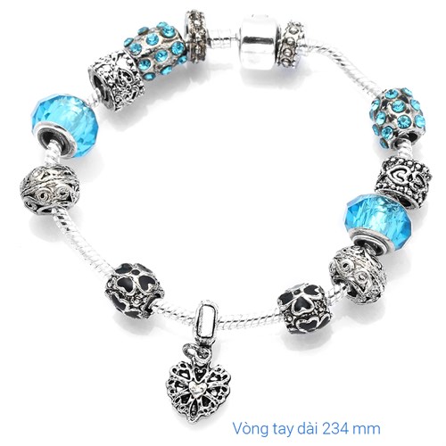 Vòng Charm Hợp Kim Nữ AvaJi AVJ.C000002.00 Màu Bạc