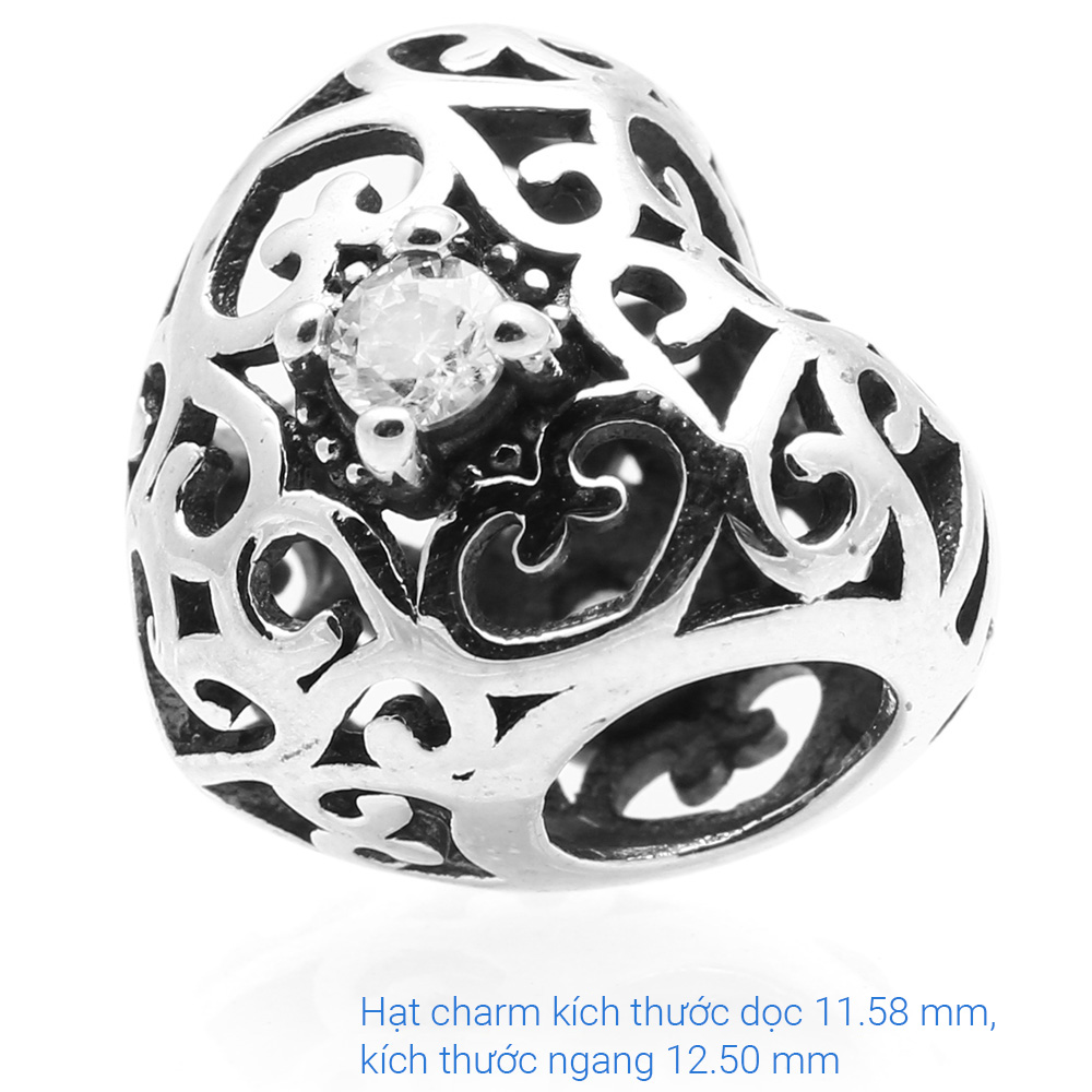 Hạt Charm Hợp Kim Unisex AvaJi AVJ.P00000012.00 Màu Bạc