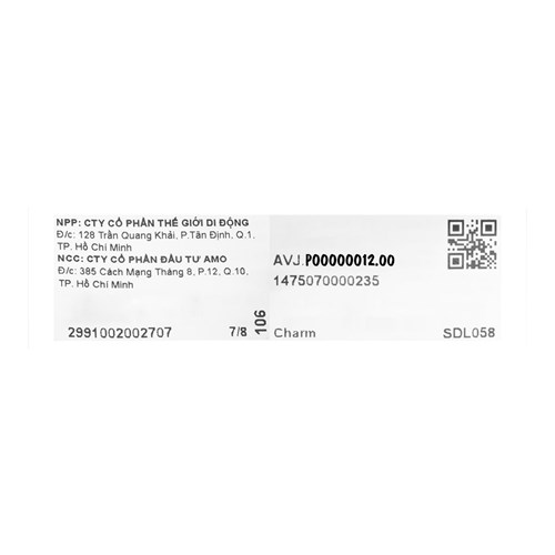 Hạt Charm Hợp Kim Unisex AvaJi AVJ.P00000012.00 Màu Bạc