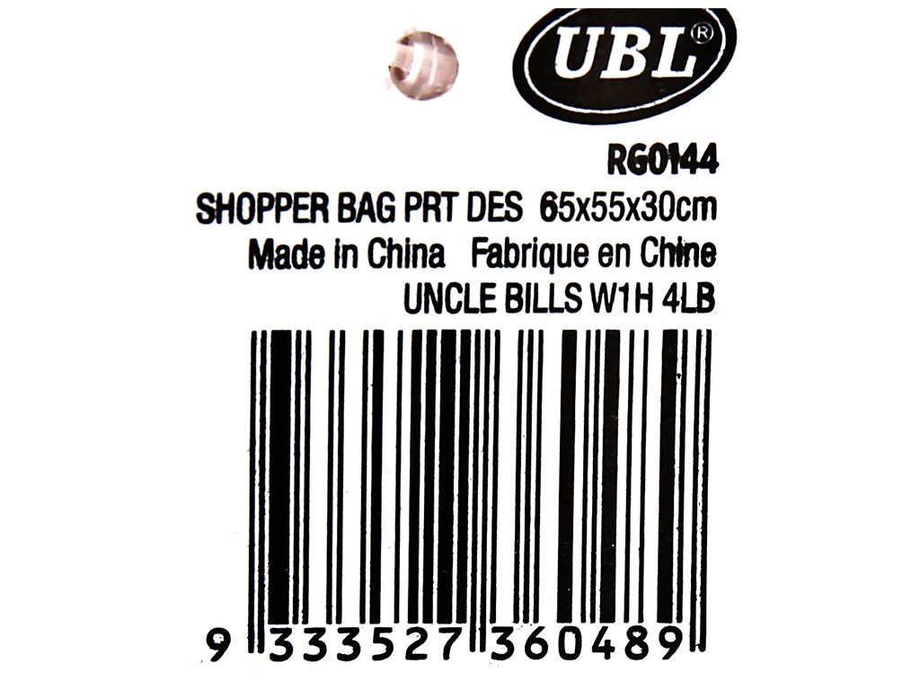 Túi đựng mua sắm in hoạ tiết UBL RG0144 (giao màu ngẫu nhiên) 7